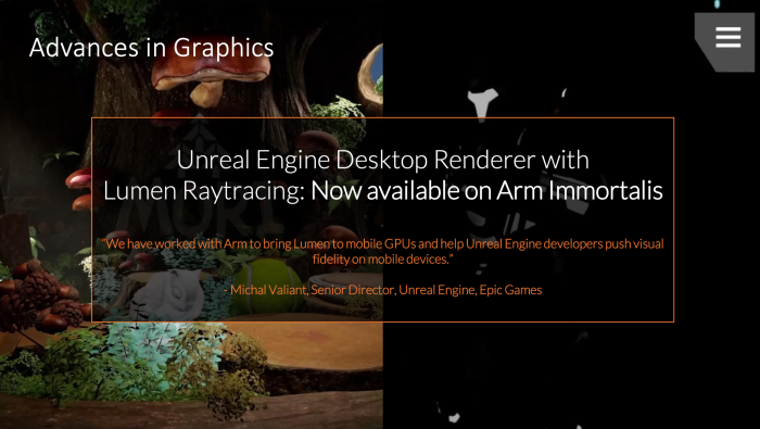 Spiele sollen auf Smartphones in Konsolenqualität laufen, wobei das eine Frage der Definition bleibt. (Quelle: Arm)